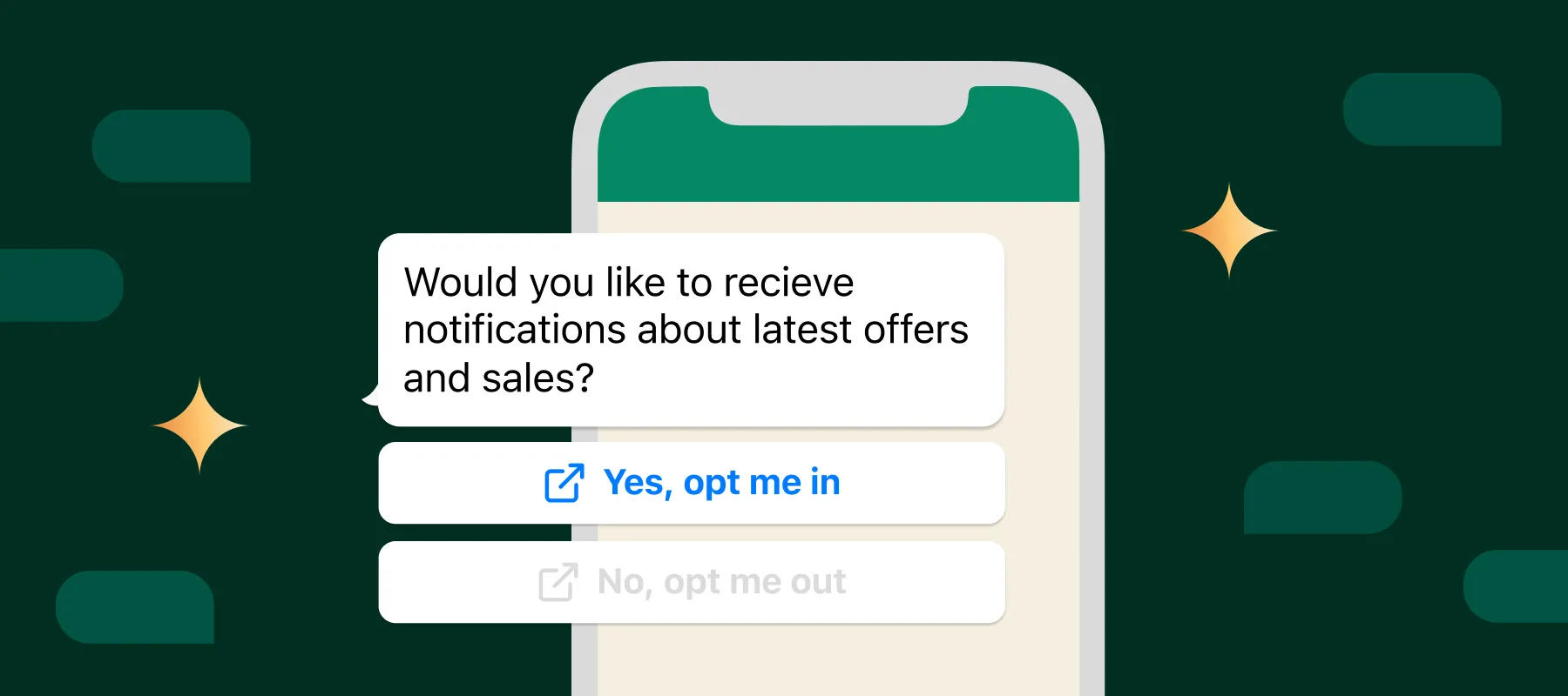 Opt-in, opt-out e pulsante ESCI su WhatsApp